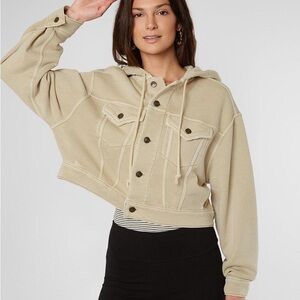 Free People‎ Dreamers Cropped Knit Jacket